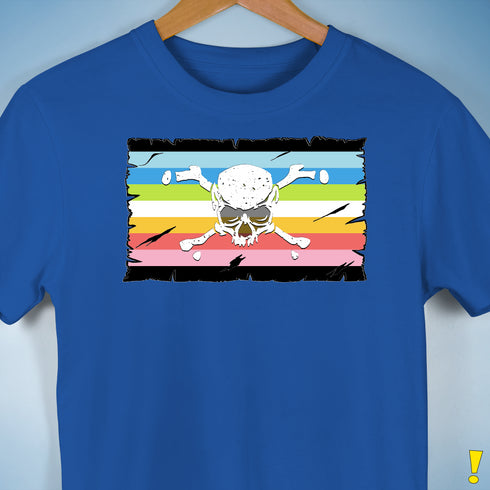 Queer Pride Pirate Flag Premium Unisex T-Shirt - Royal Blue